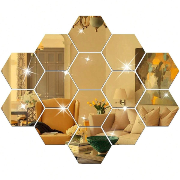 Hexagon acrylic mirrors